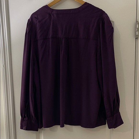 Lane Bryant Deep Purple Blouse - Picture 2 of 13